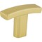Elements 1-1/2" Overall Length Brushed Gold Square Thatcher Cabinet "T" Knob 859T-BG - alternate 1